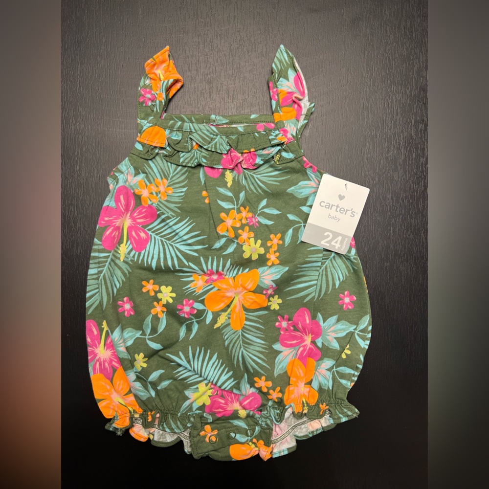 NWT Tropical Romper • size 24m